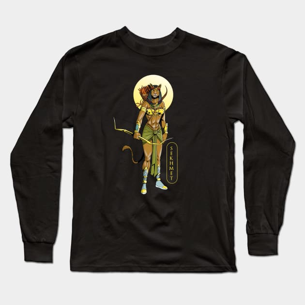 Sekhmet Long Sleeve T-Shirt by TomiAx